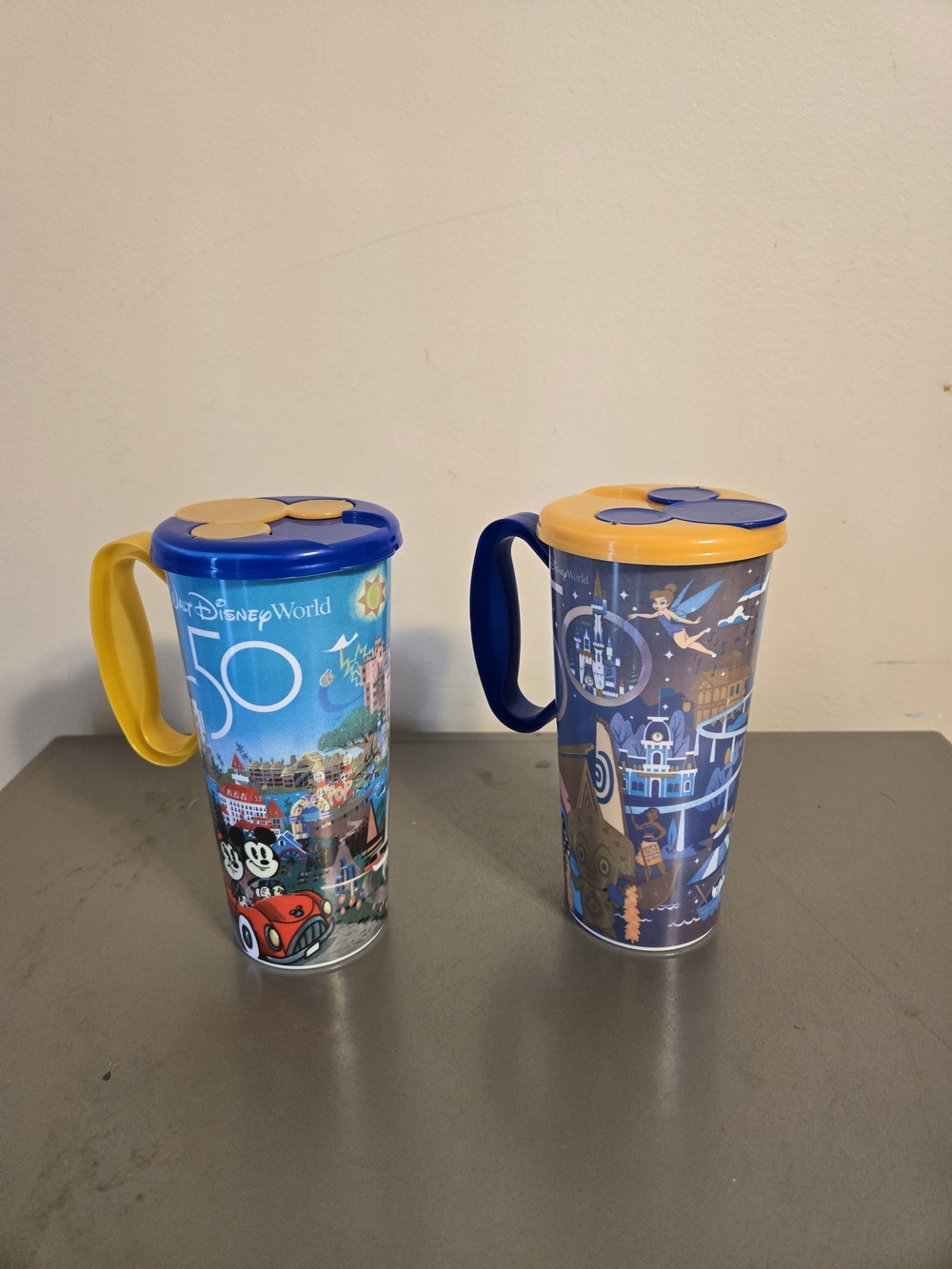 Disney World 50th Anniversary Refillable Mugs